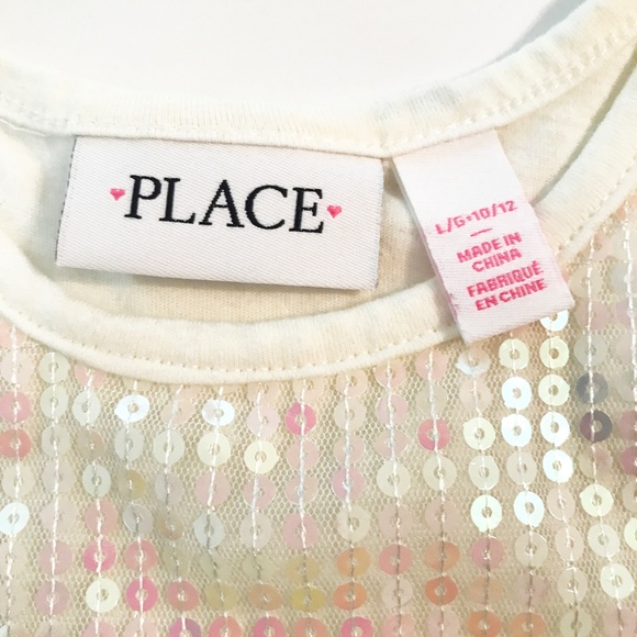 PLACE GIRL'S SPARKLE PARTY DRESS SIZE 10 - 12 - Picture 3 of 6